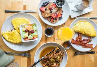 Breakfast setup